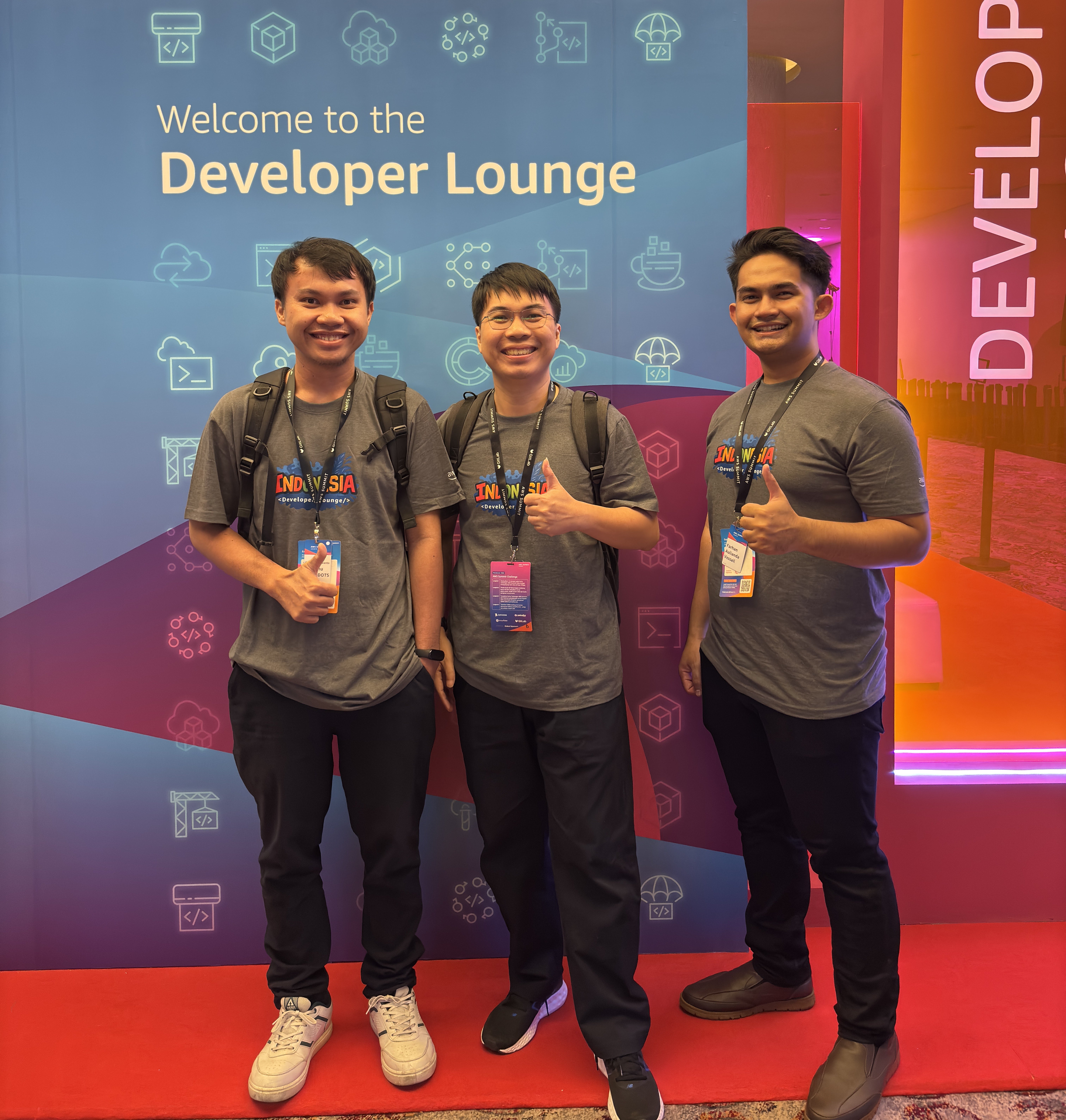 With Albert and Irfan