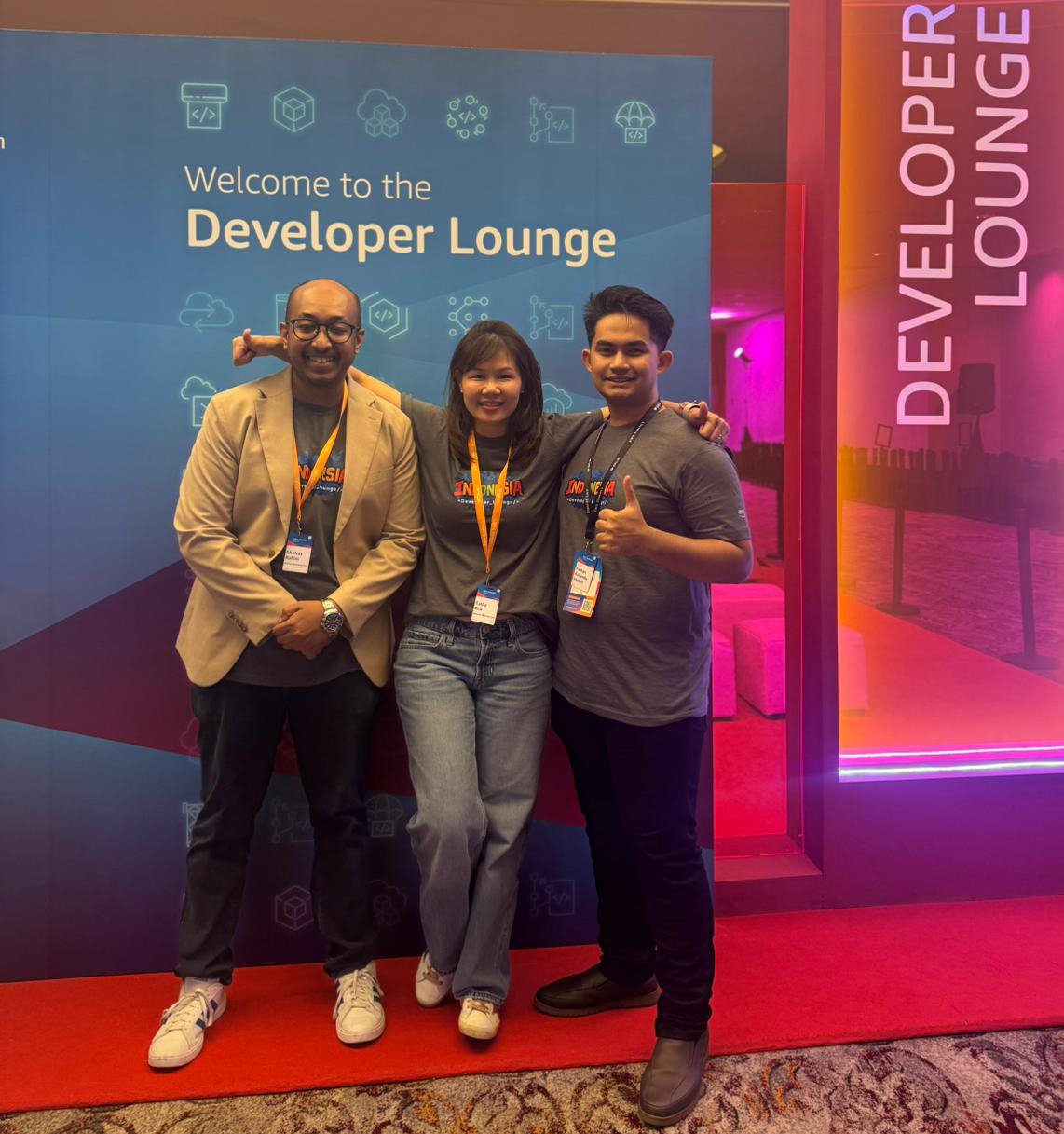 With Shafraz Rahim and Cathy